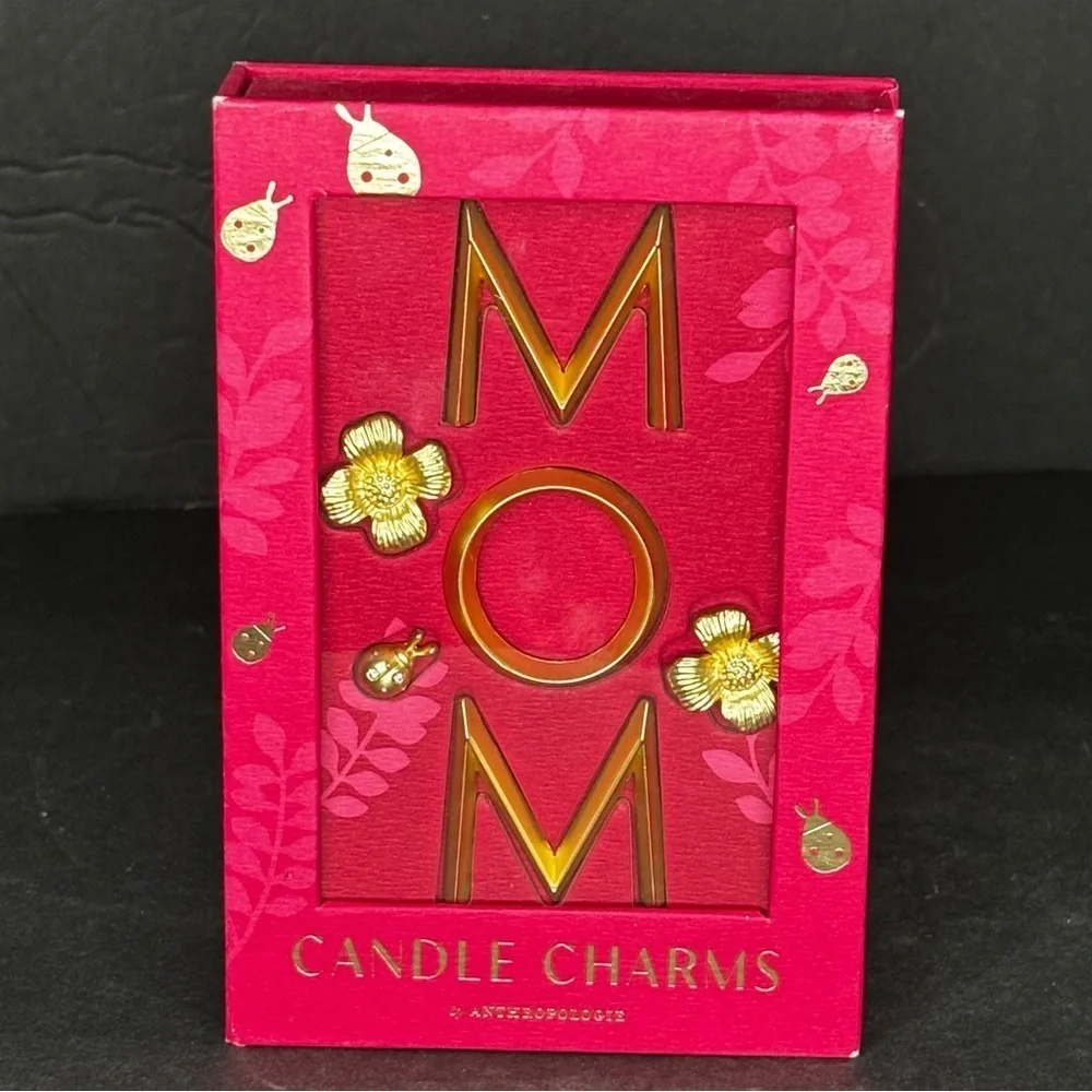 Brand New by Anthropologie Candle Charm Pendent Accessory Gold in MOM